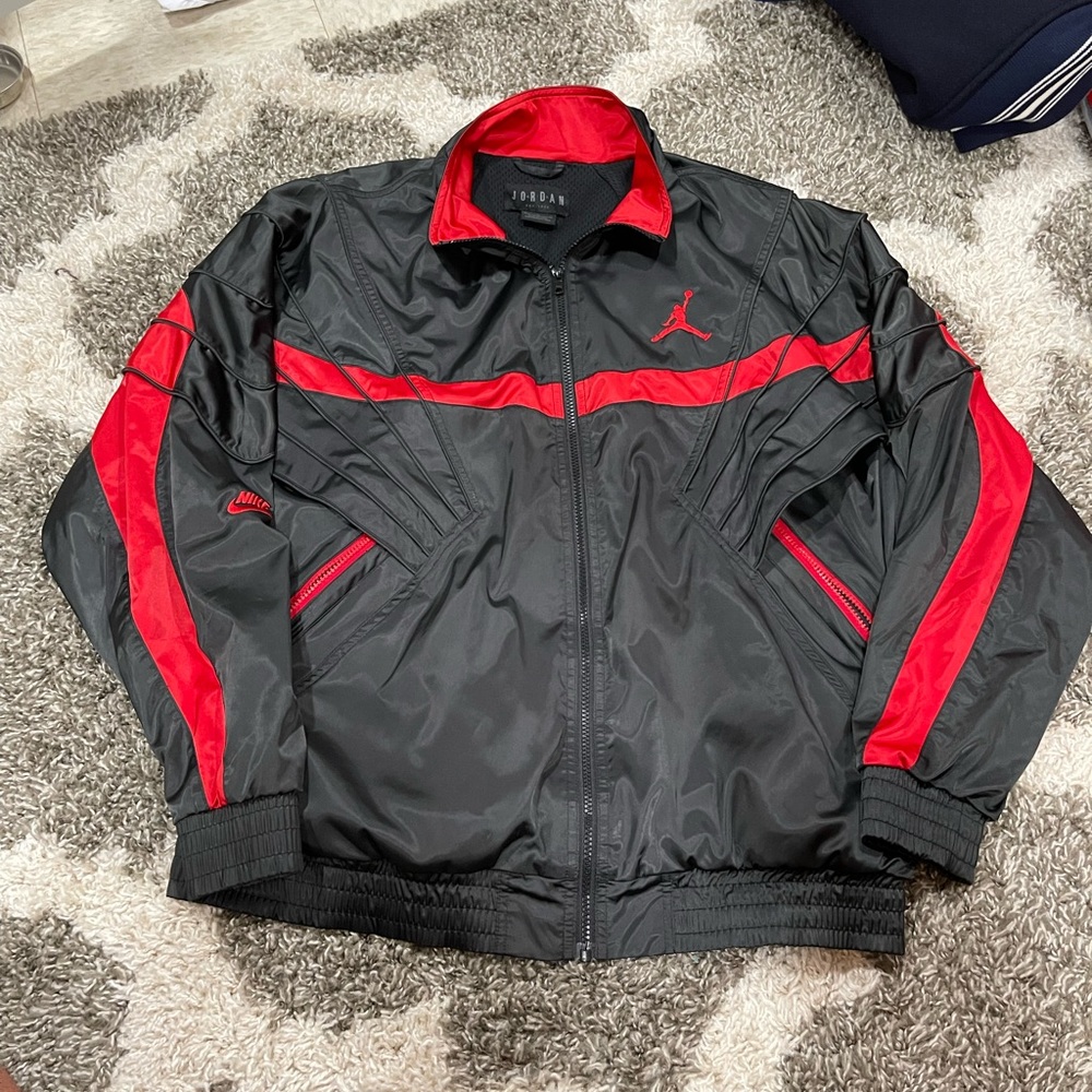 Nike Air Jordan V mens jacket Size Large (AJ5) Bred zip up